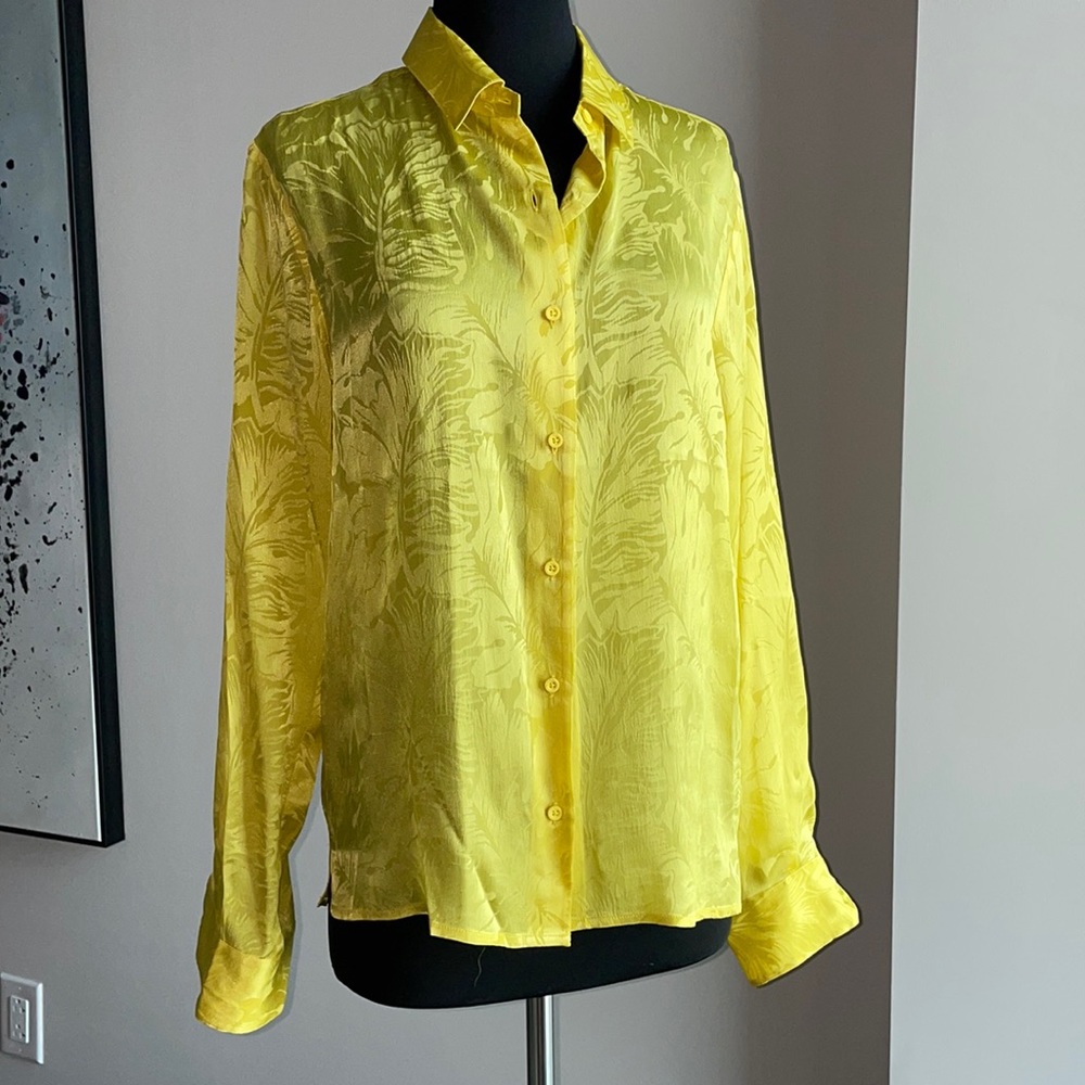 NWOT RtA Silk Blend Blouse Sz XS